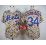 mlb jerseys new york mets #34 syndergaard camo[syndergaard]