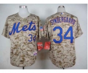 mlb jerseys new york mets #34 syndergaard camo[syndergaard]