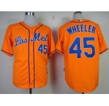 mlb jerseys new york mets #45 Wheeler orange[2013 mlb all star patch][Wheeler]