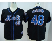 mlb jerseys new york mets #48 degrom black