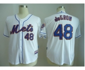 mlb jerseys new york mets #48 degrom white