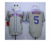 mlb jerseys new york mets #5 david wright grey