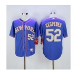 mlb jerseys new york mets #52 cespedes blue[number grey]