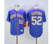 mlb jerseys new york mets #52 cespedes blue[number grey]