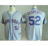 mlb jerseys new york mets #52 cespedes grey