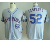 mlb jerseys new york mets #52 cespedes grey