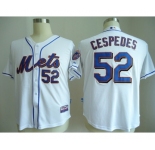 mlb jerseys new york mets #52 cespedes white