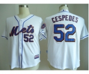 mlb jerseys new york mets #52 cespedes white
