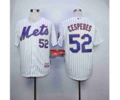 mlb jerseys new york mets #52 cespedes white(blue strip)