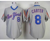 mlb jerseys new york mets #8 carter grey m&n
