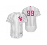 Men 2017 Mother's Day New York Yankees #99 Aaron Judge White Jersey