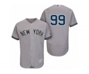 Men New York Yankees #99 Aaron Judge Gray Authentic Collection Flex Base Jersey