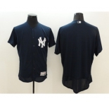 Men New York Yankees Blank Majestic Navy Blue Flexbase Authentic Collection Player Jersey
