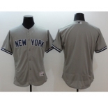 Men New York Yankees Blank Majestic grey Flexbase Authentic Collection Player Jersey