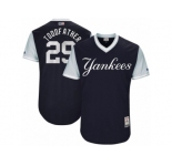 Men's 2017 Little League World Series Yankees #29 Todd Frazier Toddfather Navy Jersey