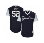 Men's 2017 Little League World Series Yankees #52 CC Sabathia Dub Navy Jersey