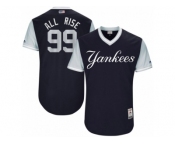 Men's 2017 Little League World Series Yankees Aaron Judge All Rise Navy Jersey