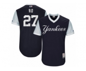Men's 2017 Little League World Series Yankees Austin Romine Ro Navy Jersey