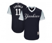 Men's 2017 Little League World Series Yankees Brett Gardner Gardner Navy Jersey
