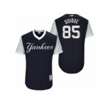 Men's 2017 Little League World Series Yankees Luis Cessa Quique Navy Jersey