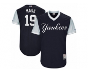 Men's 2017 Little League World Series Yankees Masahiro Tanaka Masa Navy Jersey