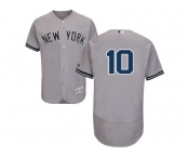 Men's Majestic New York Yankees #10 Phil Rizzuto Grey Flexbase Authentic Collection MLB Jersey