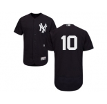 Men's Majestic New York Yankees #10 Phil Rizzuto Navy Flexbase Authentic Collection MLB Jersey