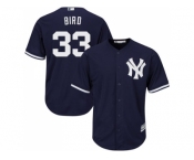 Men's Majestic New York Yankees #33 Greg Bird Replica Navy Blue Alternate MLB Jersey