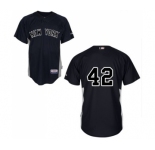 Men's Majestic New York Yankees #42 Mariano Rivera Replica Black MLB Jersey
