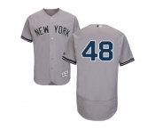 Men's Majestic New York Yankees #48 Andrew Miller Grey Flexbase Authentic Collection MLB Jersey