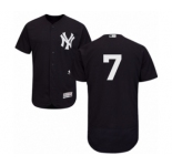 Men's Majestic New York Yankees #7 Mickey Mantle Navy Flexbase Authentic Collection MLB Jersey