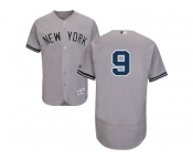 Men's Majestic New York Yankees #9 Roger Maris Grey Flexbase Authentic Collection MLB Jersey