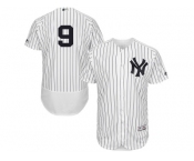 Men's Majestic New York Yankees #9 Roger Maris White Navy Flexbase Authentic Collection MLB Jersey