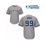 Men's Majestic New York Yankees #99 Aaron Judge Replica Grey Road MLB Jersey