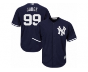 Men's Majestic New York Yankees #99 Aaron Judge Replica Navy Blue Alternate MLB Jersey