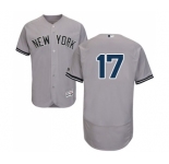 Men's New York Yankees #17 Matt Holliday Grey Flexbase Authentic Collection Baseball Jersey