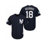 Men's New York Yankees #18 Didi Gregorius 2017 Spring Training Cool Base Stitched MLB Jersey