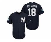 Men's New York Yankees #18 Didi Gregorius 2017 Spring Training Cool Base Stitched MLB Jersey