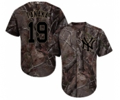Men's New York Yankees #19 Masahiro Tanaka Authentic Camo Realtree Collection Flex Base Baseball Jersey