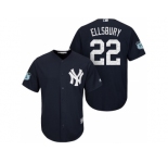 Men's New York Yankees #22 Jacoby Ellsbury 2017 Spring Training Cool Base Stitched MLB Jersey
