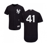 Men's New York Yankees #41 Miguel Andujar Navy Blue Alternate Flex Base Authentic Collection Baseball Jersey
