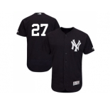 New York Yankees #27 Giancarlo Stanton Navy Blue Flexbase Authentic Collection Stitched MLB Jersey