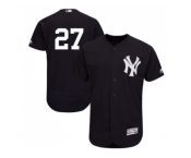 New York Yankees #27 Giancarlo Stanton Navy Blue Flexbase Authentic Collection Stitched MLB Jersey