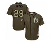 New York Yankees #29 Todd Frazier Replica Green Salute to Service MLB Jersey