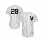 New York Yankees #29 Todd Frazier White Navy Flexbase Authentic Collection MLB Jersey