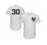 New York Yankees #30 David Robertson White Navy Flexbase Authentic Collection MLB Jersey