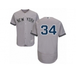 New York Yankees #34 Jamie Garcia Grey Flexbase Authentic Collection MLB Jersey