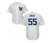 New York Yankees #55 Sonny Gray Replica White Home MLB Jersey