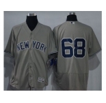 New York Yankees #68 Dellin Betances Grey Flexbase Authentic Collection Stitched Baseball Jersey
