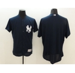 New York Yankees Blank Navy Blue Flexbase Authentic Collection Stitched Baseball Jersey